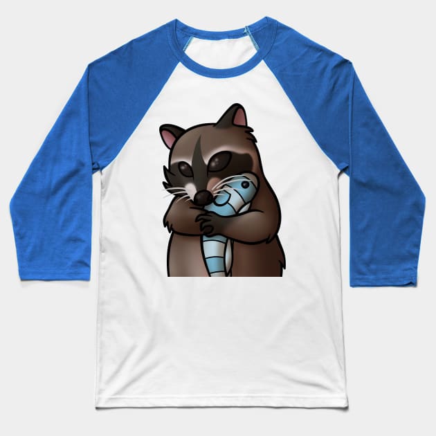 Raccoon Baseball T-Shirt by VanumChan